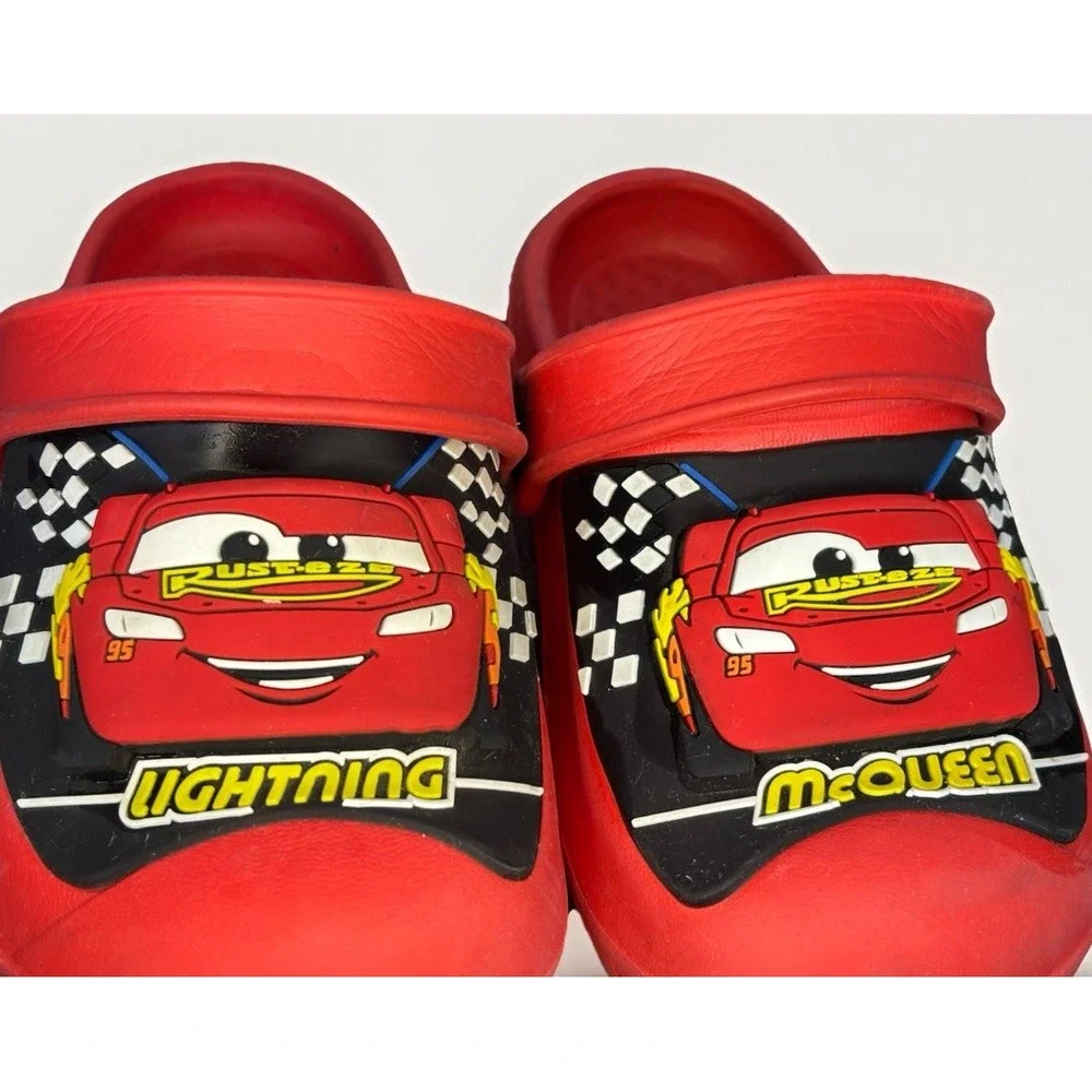 2 Pair Toddler Small 7/8 Clog Shoes Captain America & Disney Pixar Cars McQueen
